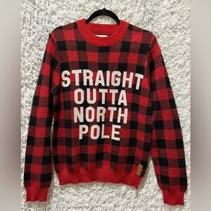 Tipsy Elves BUFFALO PLAID, UGLY CHRISTMAS SWEATER MEN SIZE M